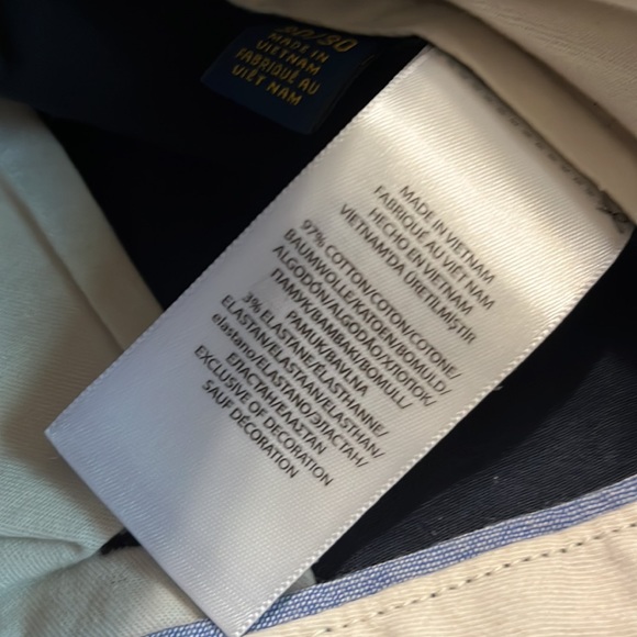 NWT NWT Mens Navy blue pants by Polo Ralph Lauren. Size 30 x 30. Classic Fit - Picture 10 of 11